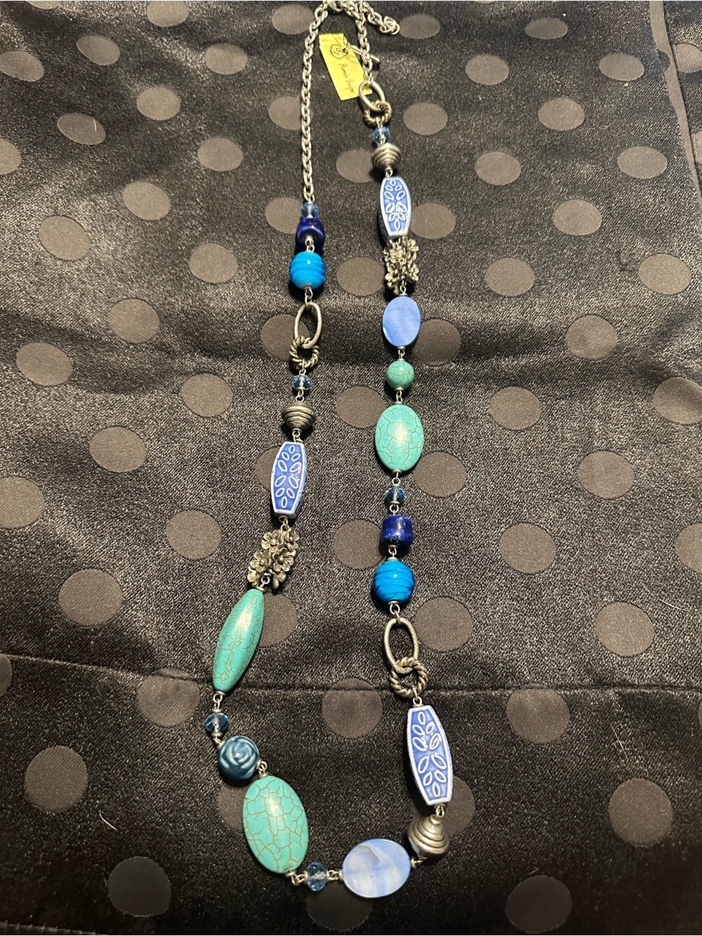 Premier Designs Blue Lagoon Beaded Statement Necklace NWT 💙✨
